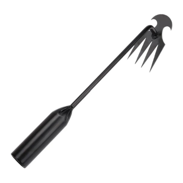 Cavador triangular em aço manganésico Ferramentas agrícolas 30 cm Enxada manual e rastelo Ferramenta para arejamento e revolvimento do solo para jardim 1