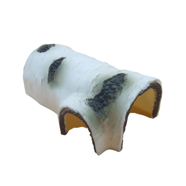 Caverna para répteis imitação de bétula 26,5 x 13,7 x 8,8 cm Refúgio para gecos, tartarugas, cobras e outros répteis de terrário 1