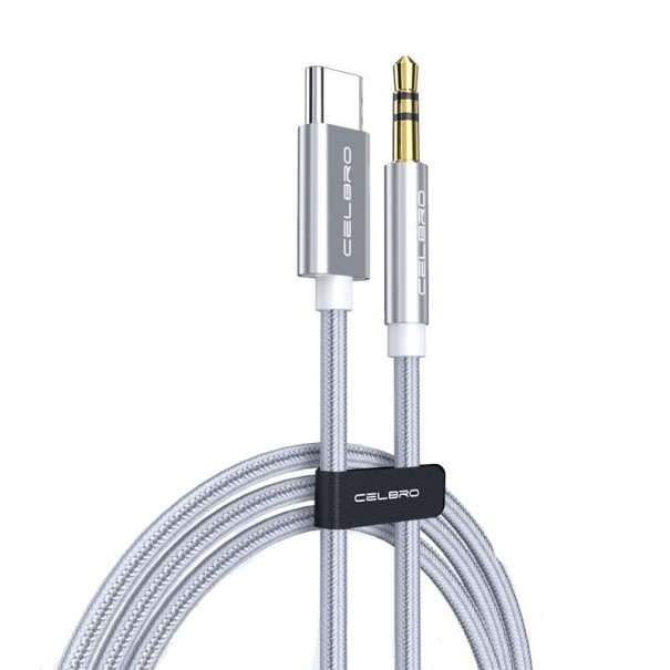 Cavo audio di collegamento USB-C / jack da 3,5 mm K83 argento
