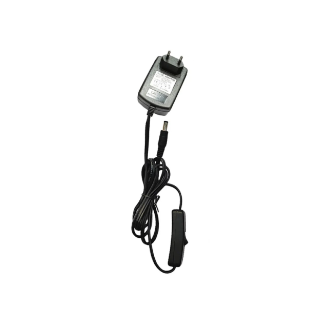 Cavo di alimentazione con adattatore per taglierina in polistirolo con connettore DC 8×6 cm alimentazione di rete nero per penna da taglio con interruttore 1