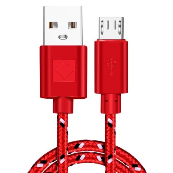 Cavo di ricarica USB a Micro USB rosso 2 m