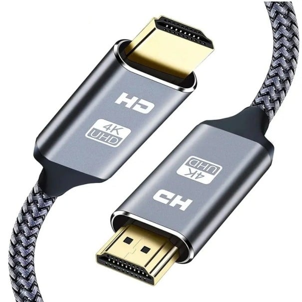 Cavo HDMI tessile 4K 60 Hz 3 m Cavo HDMI 2.0 resistente intrecciato per TV Monitor PC Console di gioco Trasmissione stabile di immagini e suoni Ultra 1