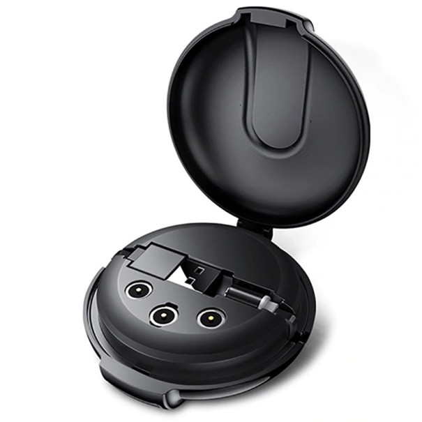 Cavo USB avvolgibile magnetico K636 nero