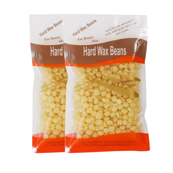 Ceară depilatoare 200 g 2×100 g Perle de miere Ceară tare sub formă de perle Îndepărtare delicată a părului pentru picioare, brațe, axile și zona bikinilor 1