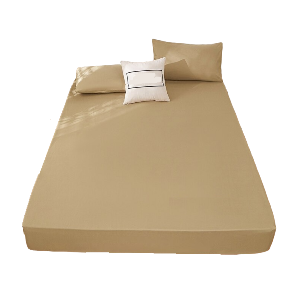 Cearceaf de pat de o singură culoare 90 x 200 cm bej
