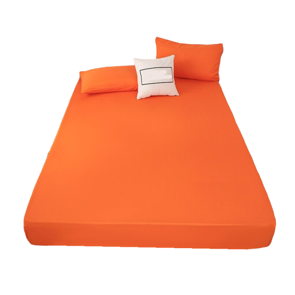 Cearșaf de pat de o singură culoare 140 x 200 cm portocale