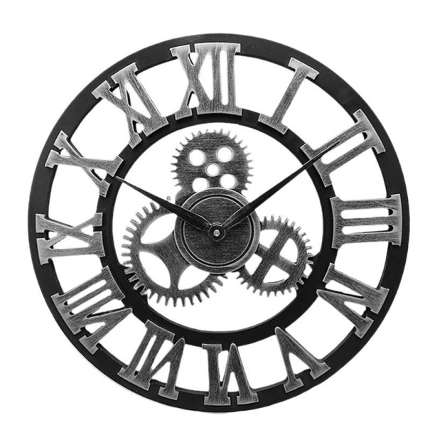 Ceas de perete G1679 argint 40 cm