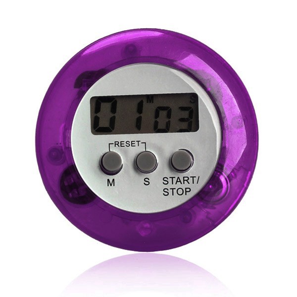 Ceas deşteptător digital de bucătărie LCD J913 violet