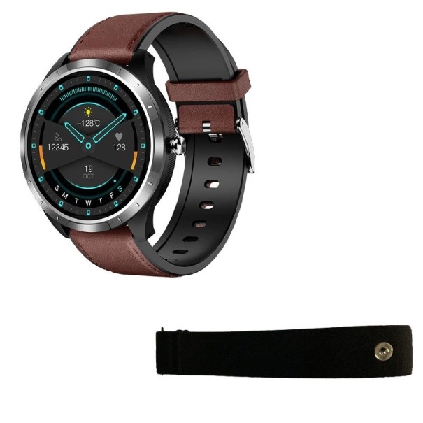 Ceas sport inteligent cu curea pentru piept K1464 maro inchis 2