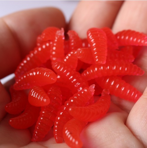 Cebos artificiales para pesca - Gusanos rojo