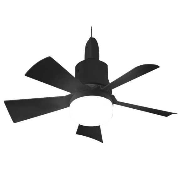 Ceiling Fan with LED Light 30 W 40 x 17 cm black
