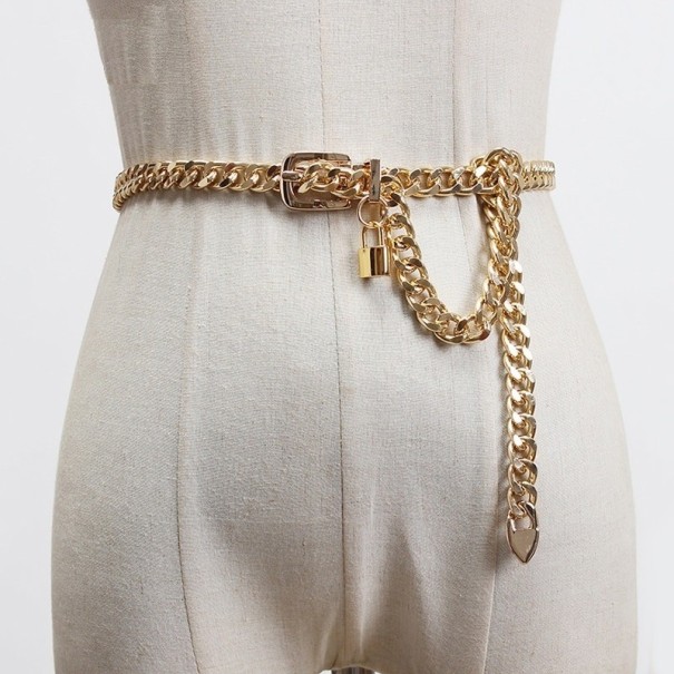 Ceinture à chaîne pour femme L159 doré