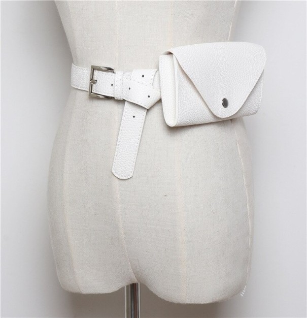 Ceinture banane femme T809 blanc