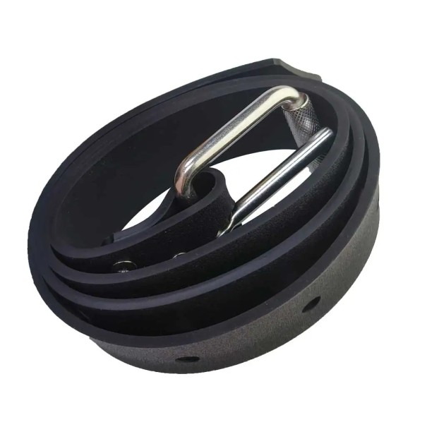 Ceinture de poids de plongée 1,3 m Bande en silicone largeur 45 mm épaisseur 4 mm Boucle en acier inoxydable pour ceinture 80–115 cm Chasse noir