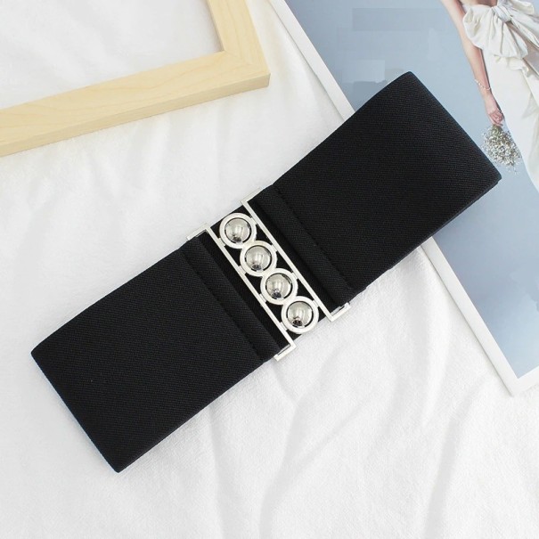 Ceinture élastique pour femme L78 noir