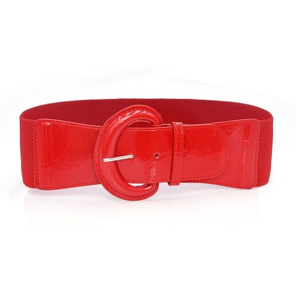 Ceinture élastique pour femmes L73 rouge