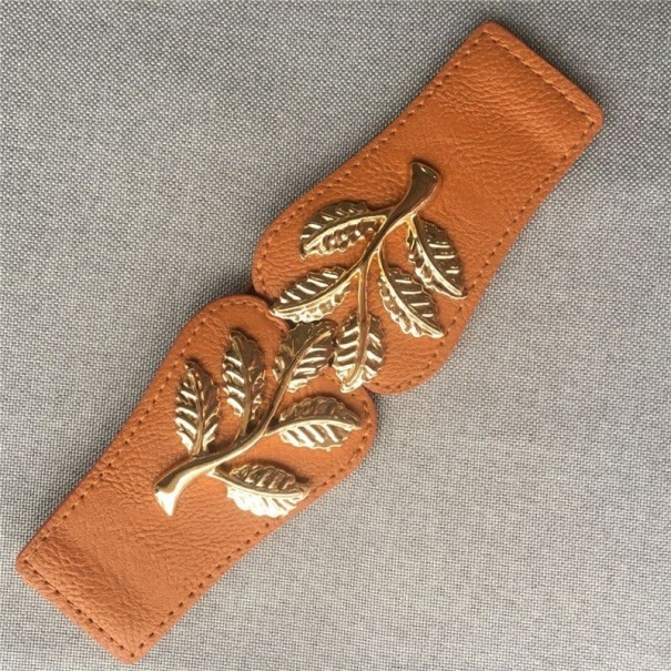 Ceinture en cuir pour femme L44 marron clair