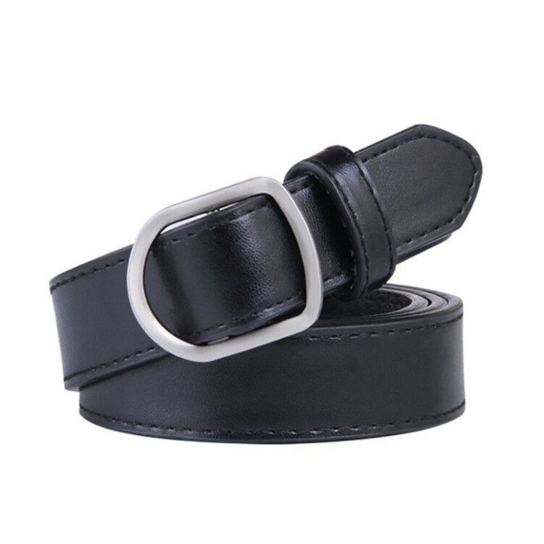 Ceinture en cuir pour femme L73 noir 2