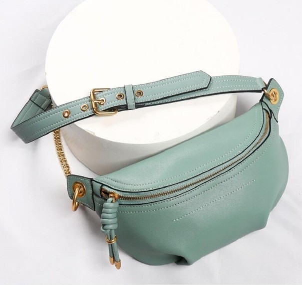 Ceinture en cuir pour femme T849 vert clair