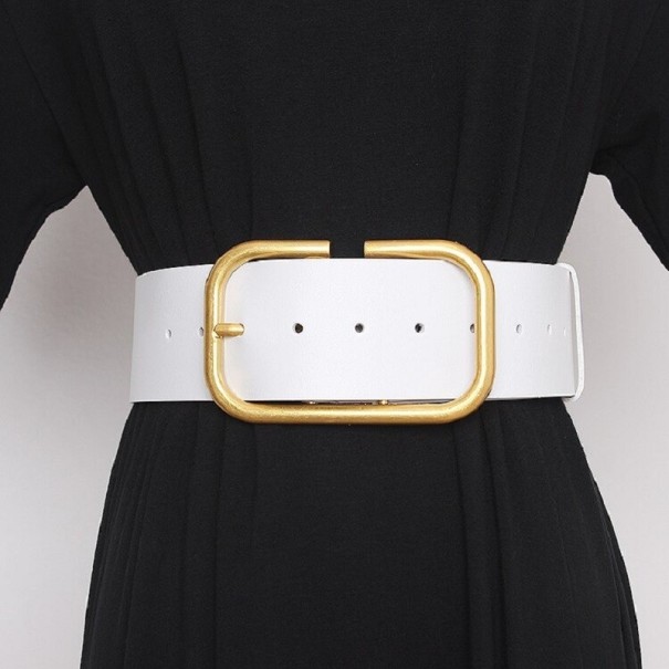Ceinture en cuir pour femmes L195 blanc