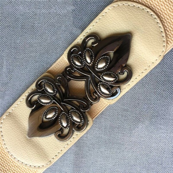 Ceinture en cuir pour femmes L45 beige