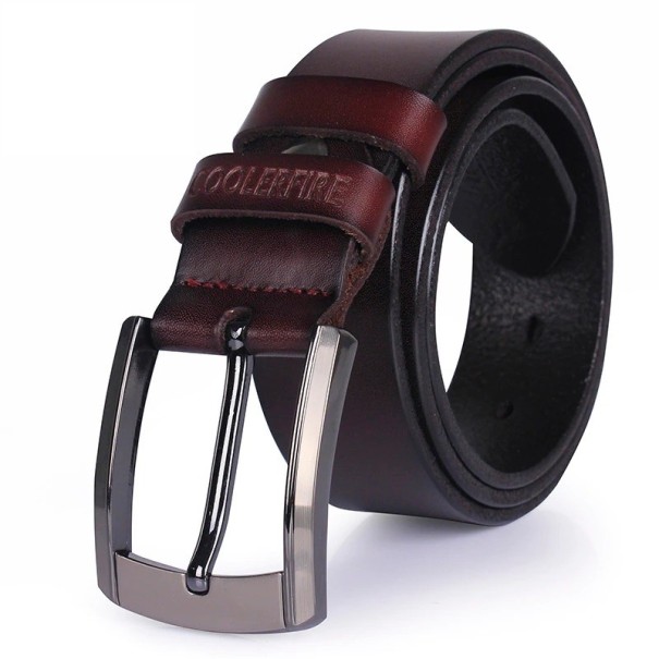 Ceinture en cuir pour homme café 125 cm