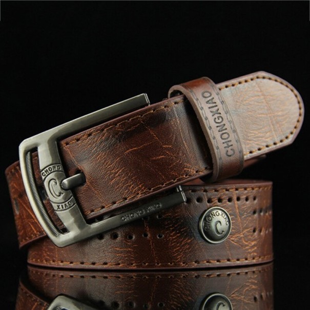 Ceinture en cuir pour homme L412 café