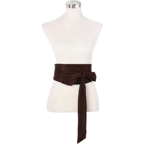 Ceinture en daim pour femmes café