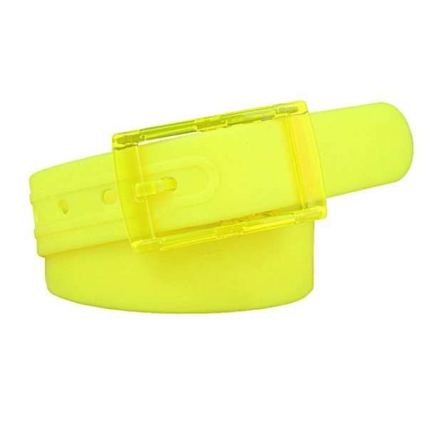 Ceinture en plastique pour femmes jaune clair