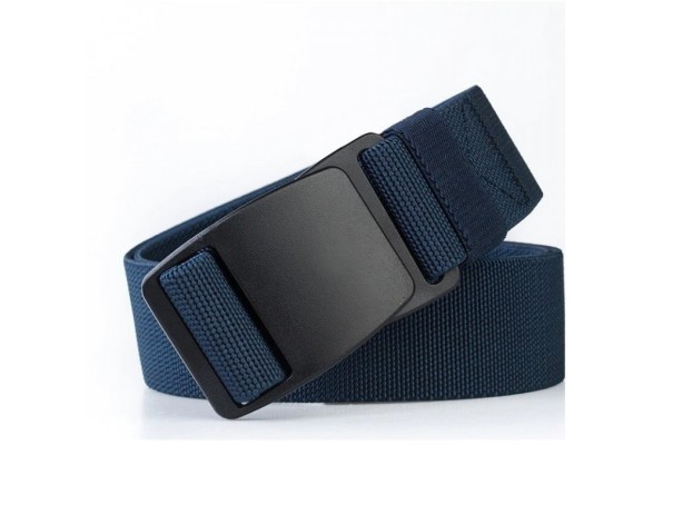 Ceinture en tissu L332 bleu foncé 105 cm