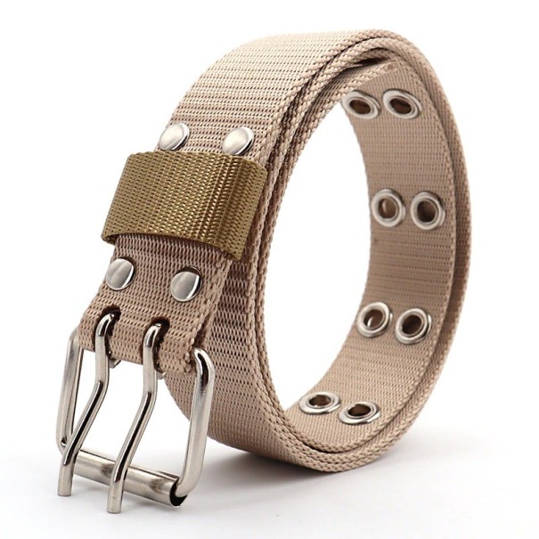 Ceinture en tissu L437 kaki 120 cm