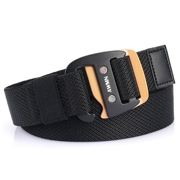Ceinture en tissu pour homme L391 noir