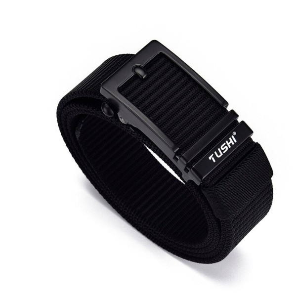 Ceinture en tissu pour homme L463 noir 1