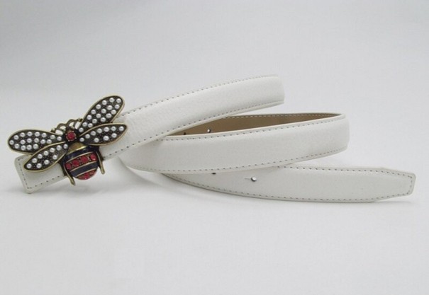 Ceinture femme avec abeille blanc 115 cm 1