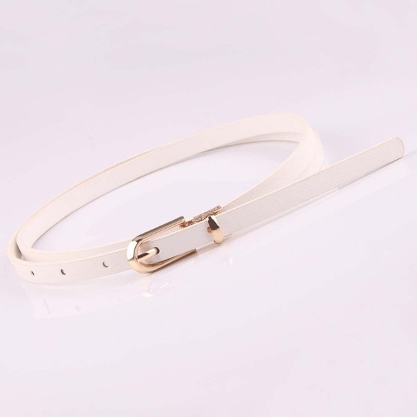 Ceinture fine pour femme L31 blanc