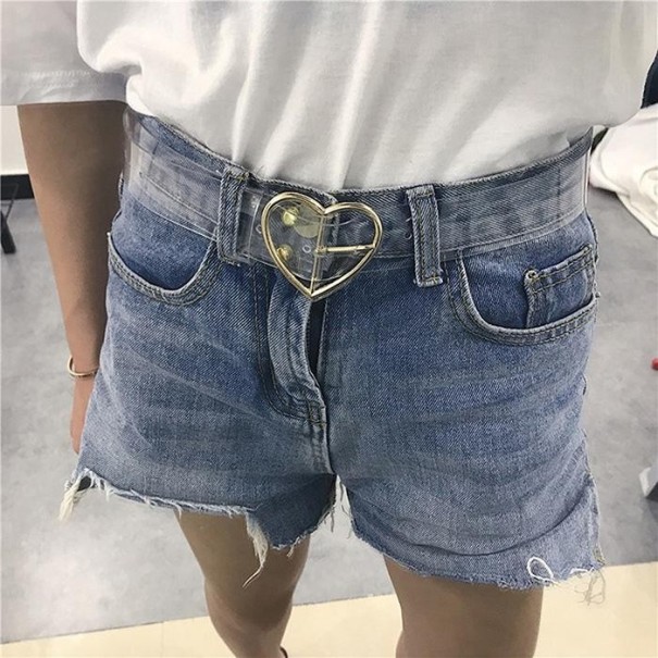 Ceinture Invisible J728 doré cœur