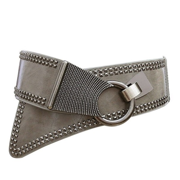 Ceinture large pour femmes C995 gris