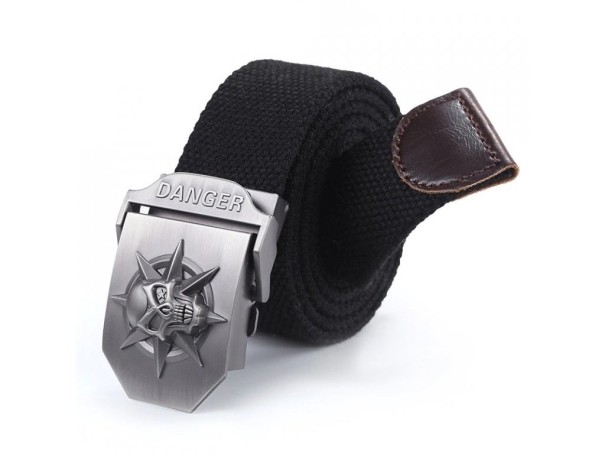 Ceinture pour homme avec crâne 90 cm 1