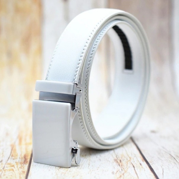 Ceinture pour homme C1053 blanc 125 cm
