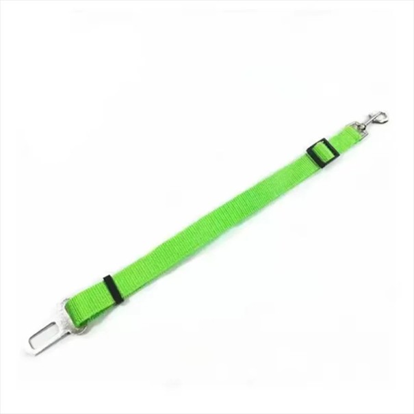 Centura de siguranță pentru animale de companie Ajustabilă, curea din poliester cu cataramă metalică Varianta de culoare Accesoriu de călătorie pentru câini verde
