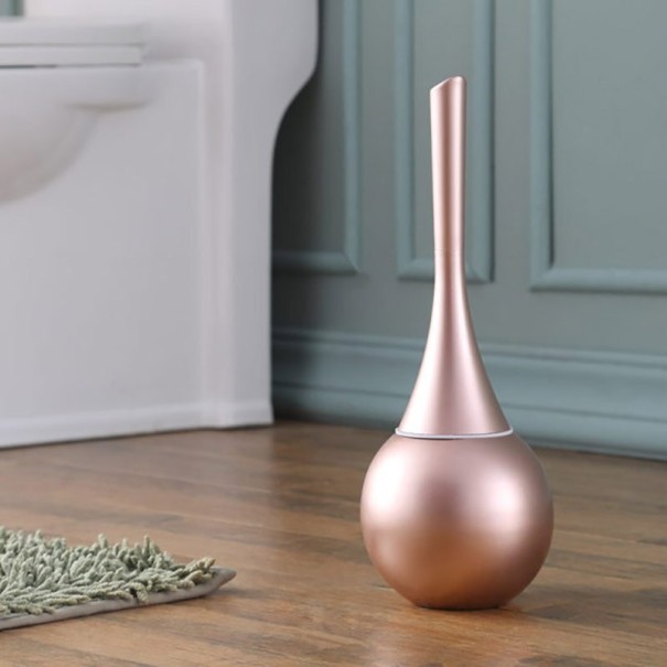 Cepillo de baño de acero inoxidable rosa
