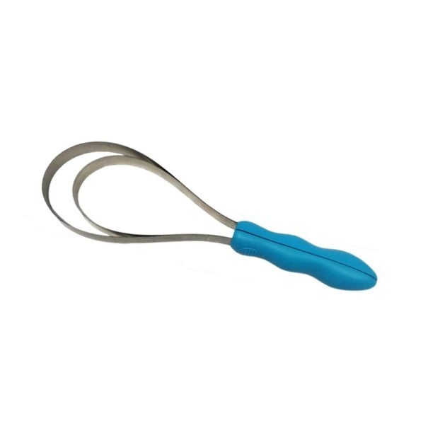 Cepillo de cuidado para caballos con doble asa 31,5x13,2 cm ABS acero inoxidable cepillo de montar rascador antideslizante cepillo para ganado 1