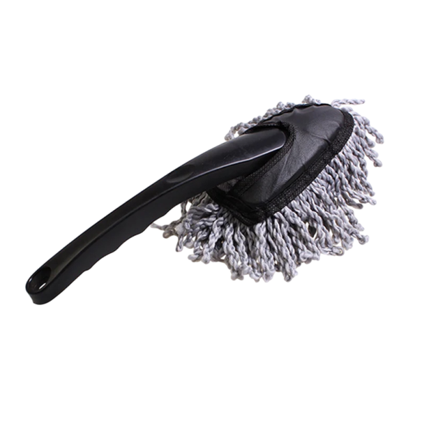 Cepillo de fregona para encerar y limpiar el coche, 30 x 10 cm, fibra de plástico, pulido de carrocería, limpieza sin marcas, accesorio gris
