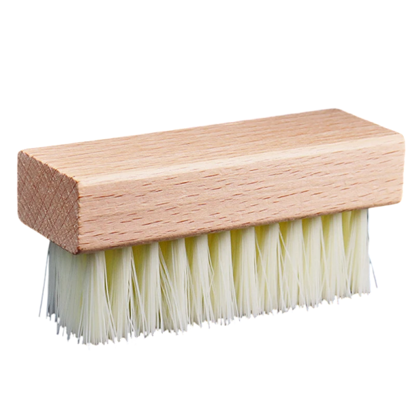 Cepillo de madera para zapatos con cerdas suaves Mango ergonómico ligero para limpiar calzado Cuidado delicado de cuero y ante 4