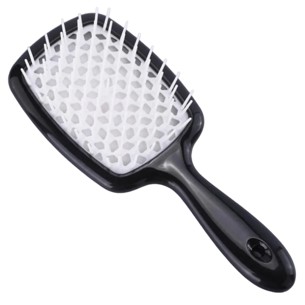 Cepillo de pelo para mujer Peine desenredante Peine para todo tipo de cabello 20,5 x 8,5 x 3,5 cm negro