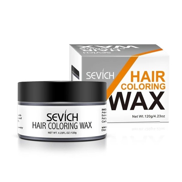 Cera colorante para el cabello Pasta colorante para el cabello Cera colorante para el cabello Colorante temporal para el cabello 120 g negro