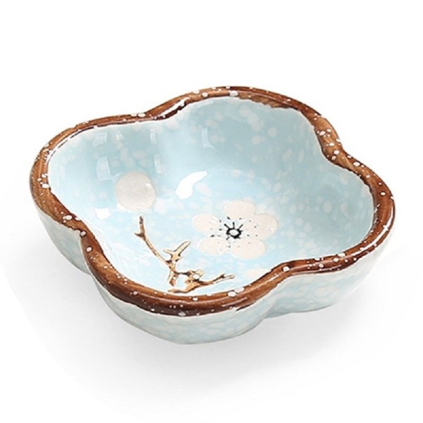 Ceramic Bowl Flower blue