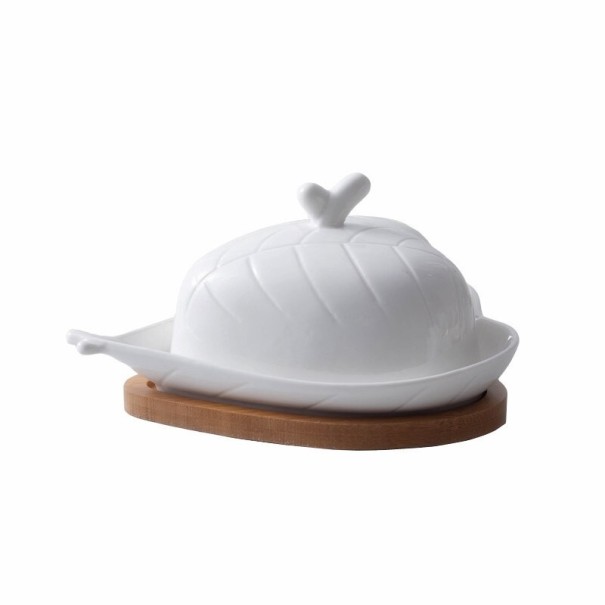 Ceramic Butter Dish Heart Shape 1