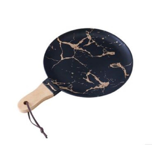 Ceramic Pizza Tray black S