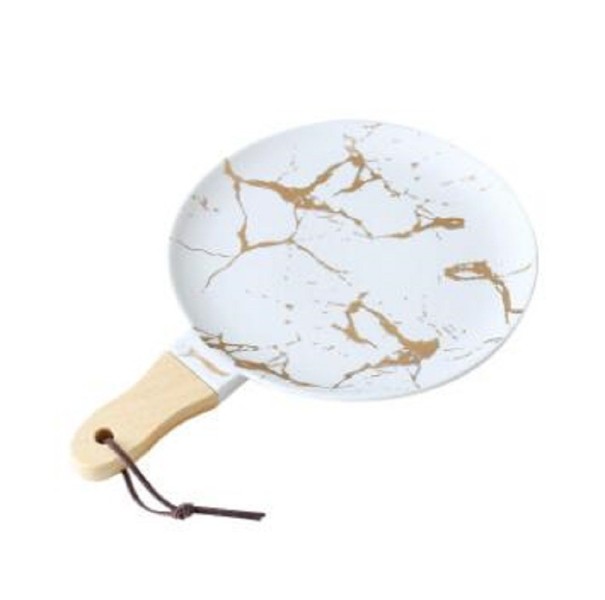 Ceramic Pizza Tray white S